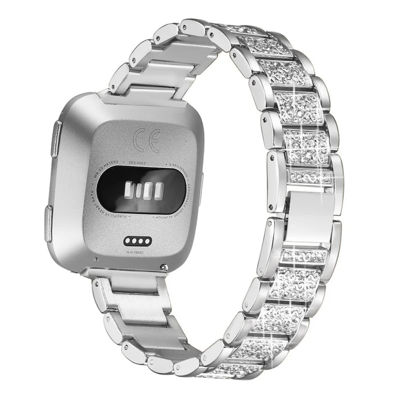 Super stark Fitbit Versa Metall und Strass armband