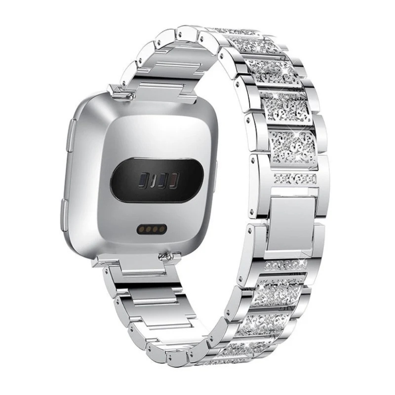Super stark Fitbit Versa Metall und Strass armband