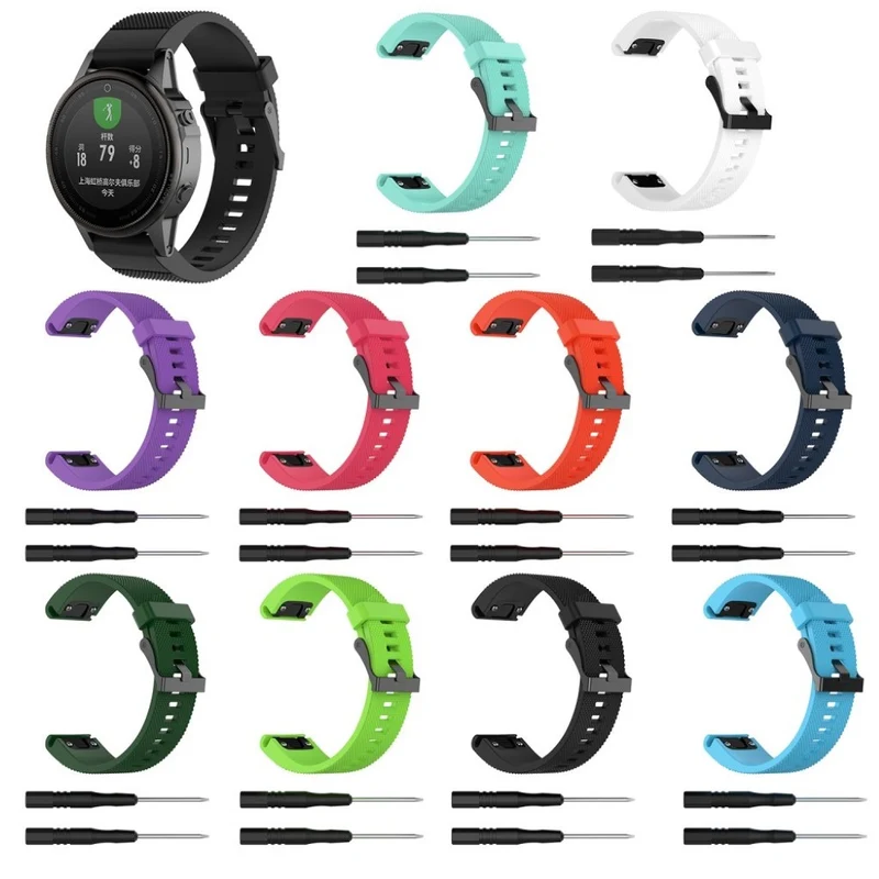 Sehr langlebig Garmin Fenix 5S Silikon / TPU armband