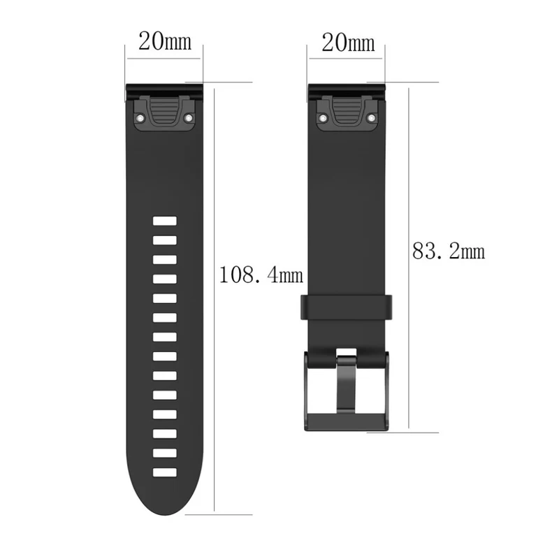 Sehr langlebig Garmin Fenix 5S Silikon / TPU armband