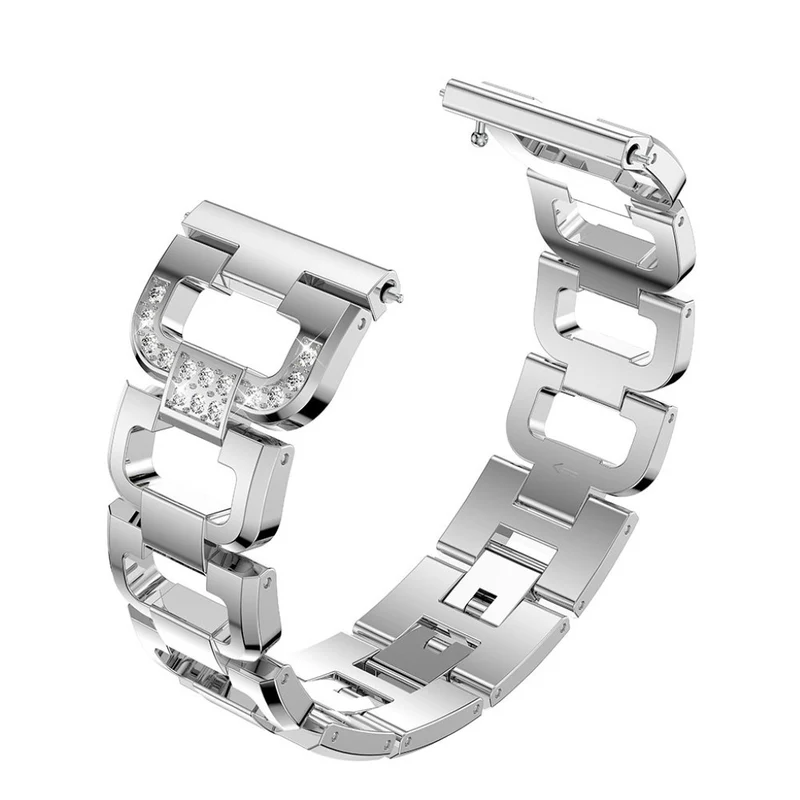 Absolut elegant Fitbit Versa Metall und Strass armband