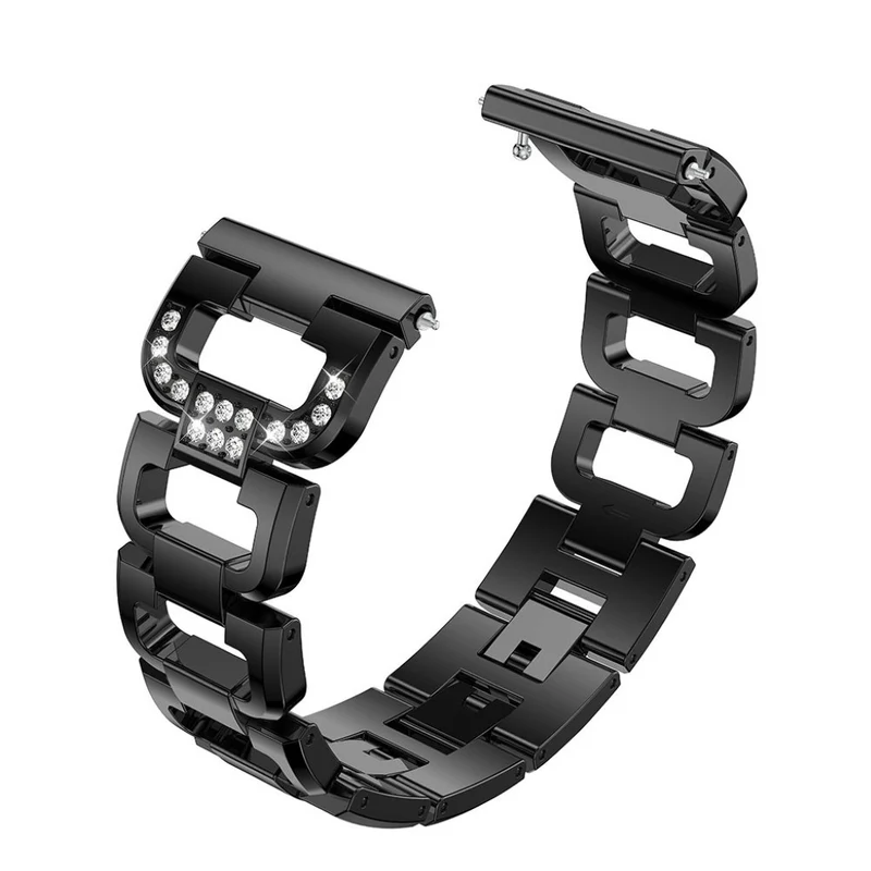 Absolut elegant Fitbit Versa Metall und Strass armband