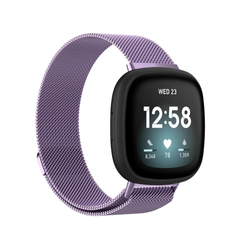 Super robust Fitbit Versa 3 / Fitbit Sense Metall armband - Größe: S