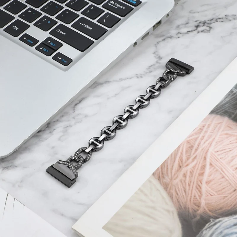 Süß Fitbit Versa 3 / Fitbit Sense Metall und Strass armband