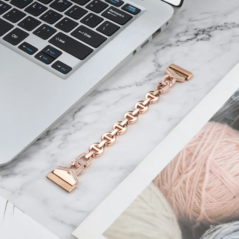 Süß Fitbit Versa 3 / Fitbit Sense Metall und Strass armband