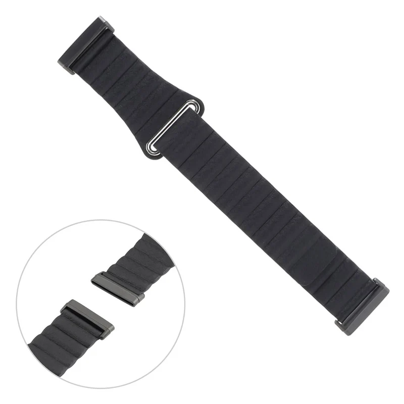 Elegant Fitbit Versa 3 / Fitbit Sense Echtes Leder armband