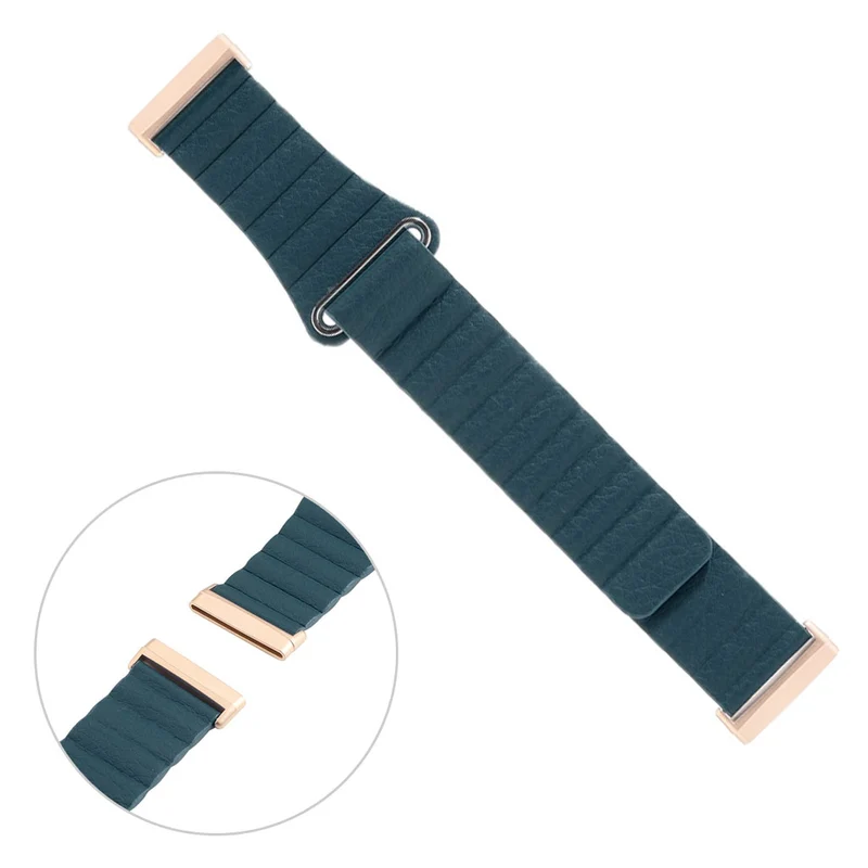 Elegant Fitbit Versa 3 / Fitbit Sense Echtes Leder armband