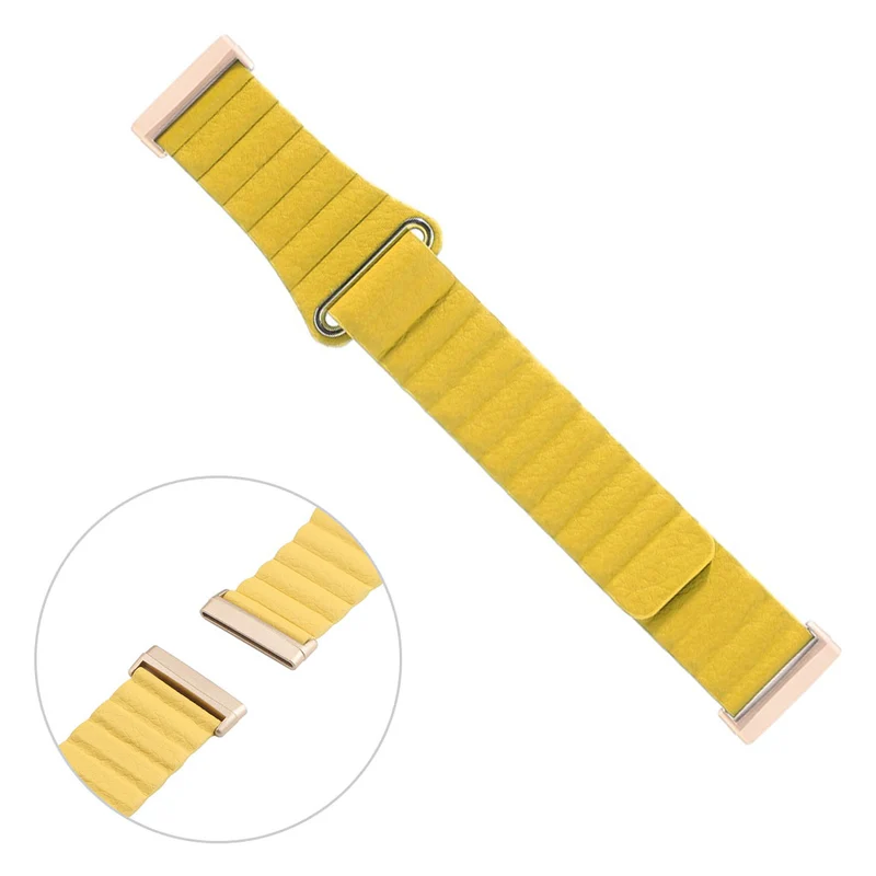 Elegant Fitbit Versa 3 / Fitbit Sense Echtes Leder armband