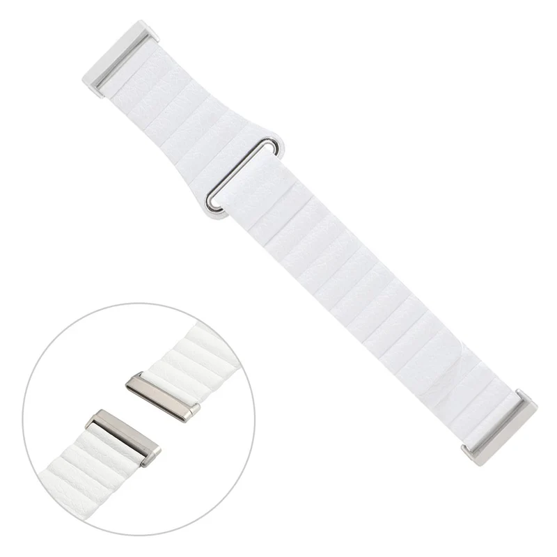 Elegant Fitbit Versa 3 / Fitbit Sense Echtes Leder armband