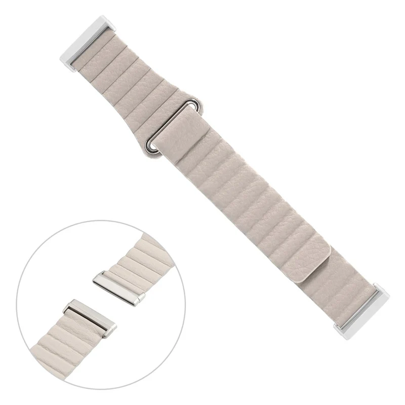Elegant Fitbit Versa 3 / Fitbit Sense Echtes Leder armband
