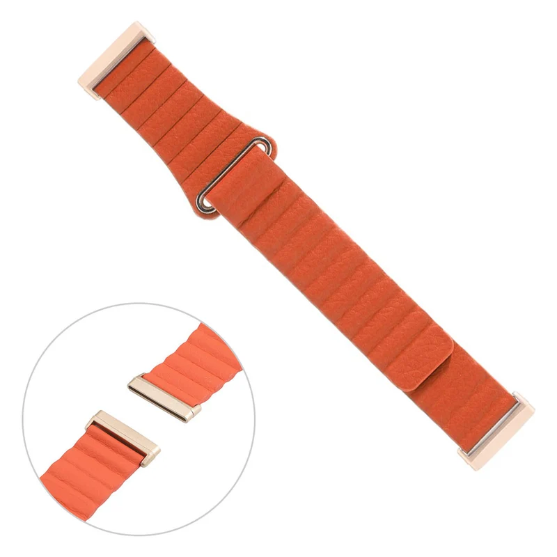 Elegant Fitbit Versa 3 / Fitbit Sense Echtes Leder armband