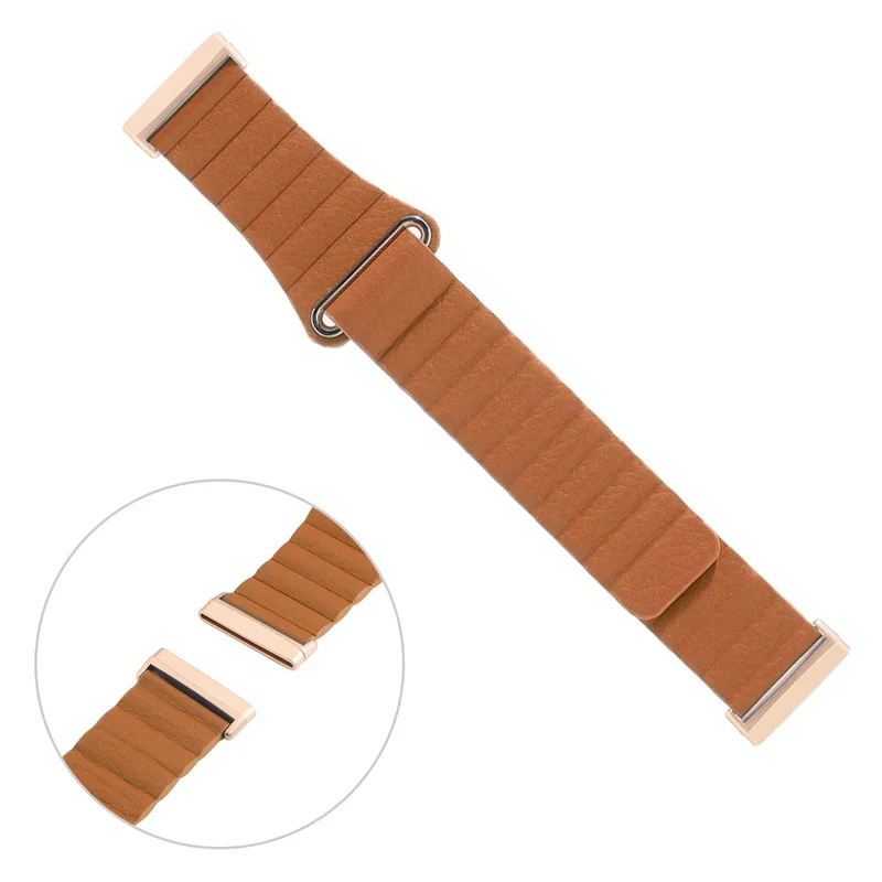 Elegant Fitbit Versa 3 / Fitbit Sense Echtes Leder armband