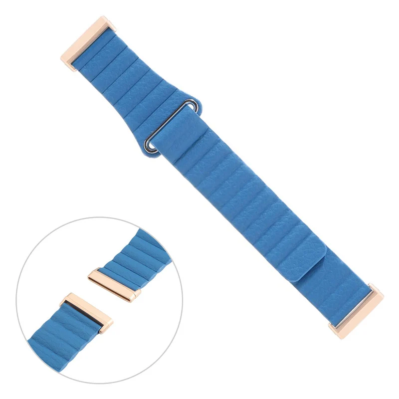 Elegant Fitbit Versa 3 / Fitbit Sense Echtes Leder armband