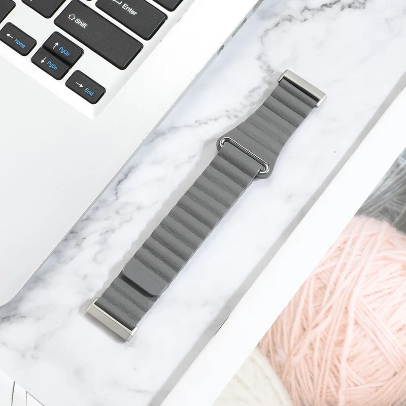 Elegant Fitbit Versa 3 / Fitbit Sense Echtes Leder armband