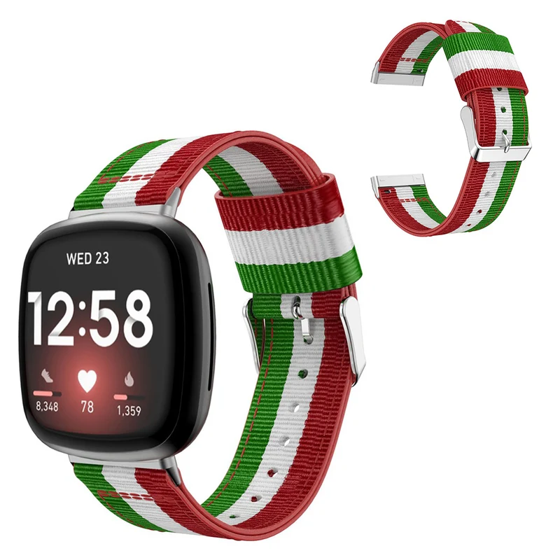 Robust Fitbit Versa 3 / Fitbit Sense Textil / Nylon armband