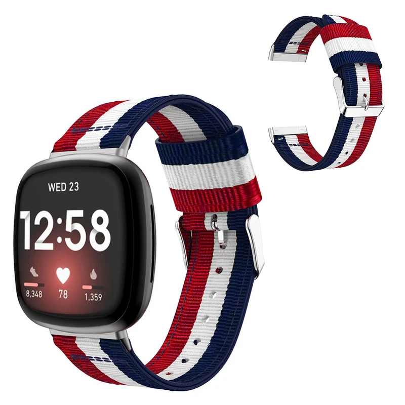 Robust Fitbit Versa 3 / Fitbit Sense Textil / Nylon armband