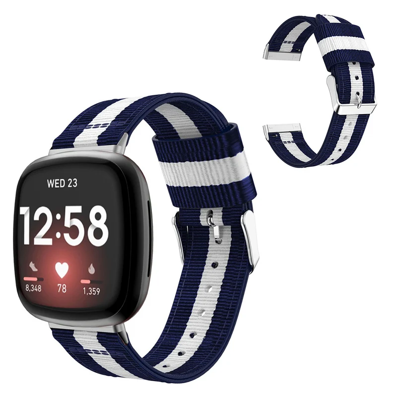 Robust Fitbit Versa 3 / Fitbit Sense Textil / Nylon armband