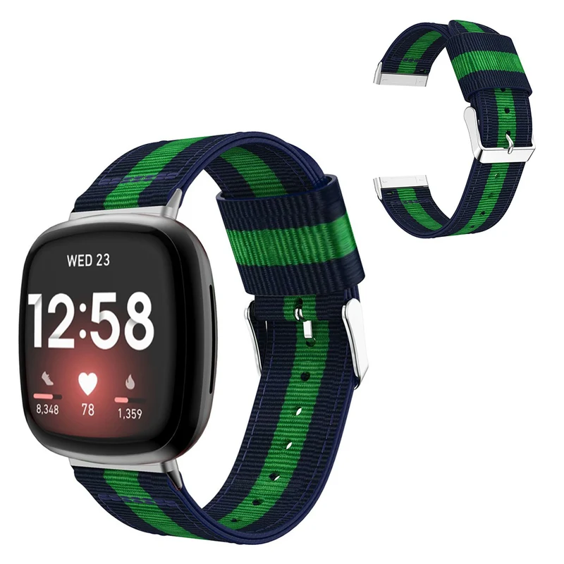 Robust Fitbit Versa 3 / Fitbit Sense Textil / Nylon armband