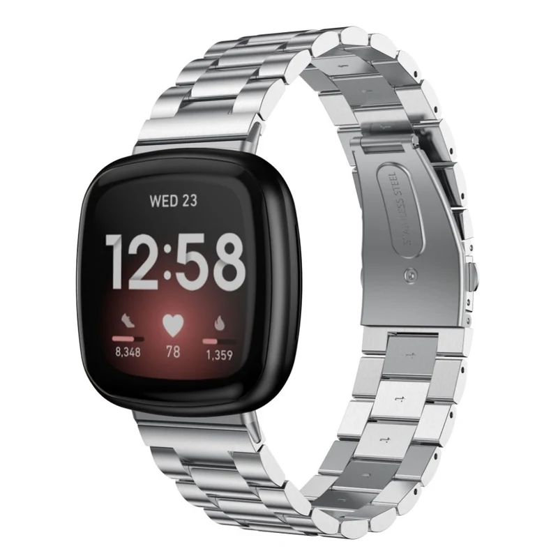 Supersauber Fitbit Versa 3 / Fitbit Sense Metall armband