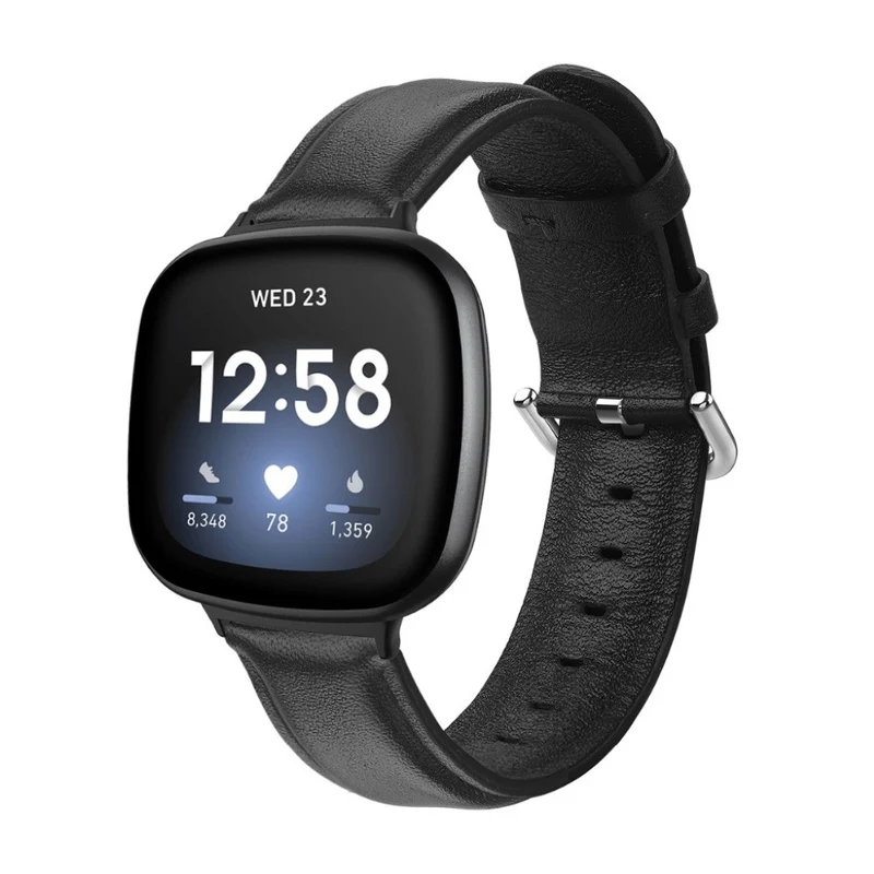 Mega zäh Fitbit Versa 3 / Fitbit Sense Echtes Leder armband