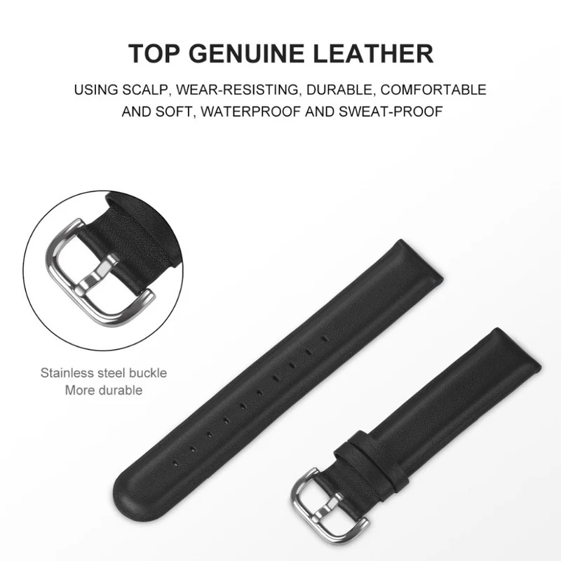 Mega zäh Fitbit Versa 3 / Fitbit Sense Echtes Leder armband