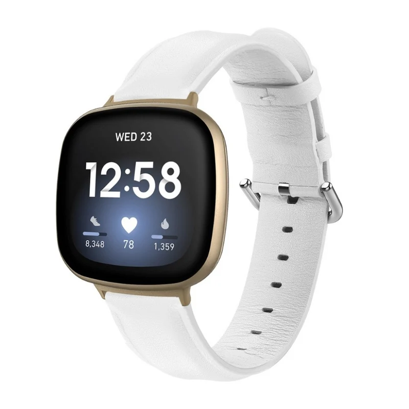 Mega zäh Fitbit Versa 3 / Fitbit Sense Echtes Leder armband