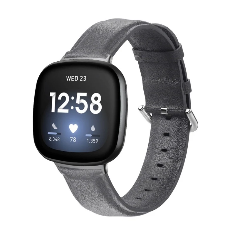 Mega zäh Fitbit Versa 3 / Fitbit Sense Echtes Leder armband