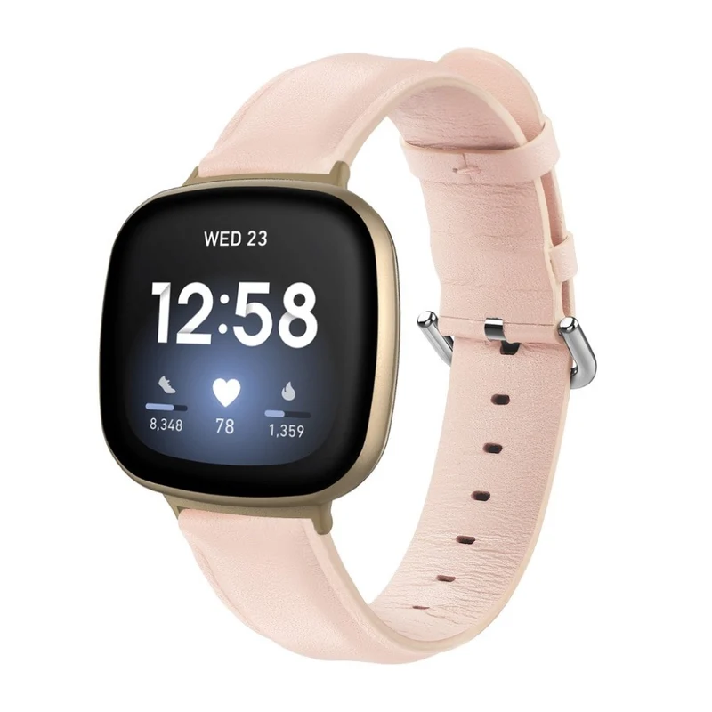 Mega zäh Fitbit Versa 3 / Fitbit Sense Echtes Leder armband
