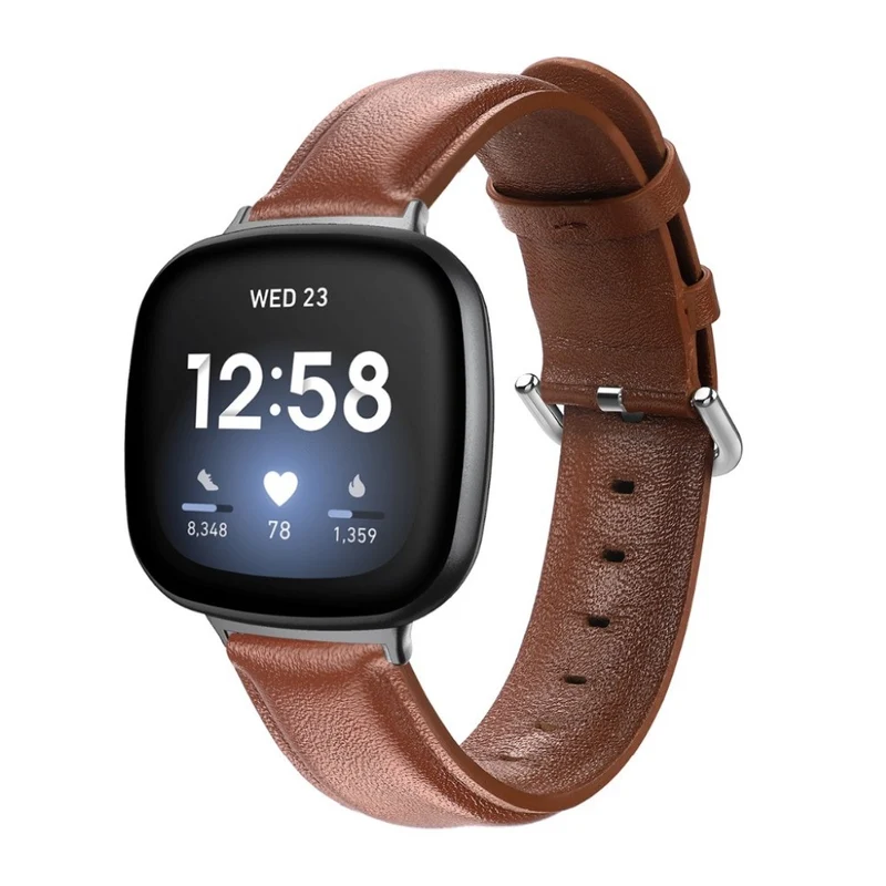 Mega zäh Fitbit Versa 3 / Fitbit Sense Echtes Leder armband