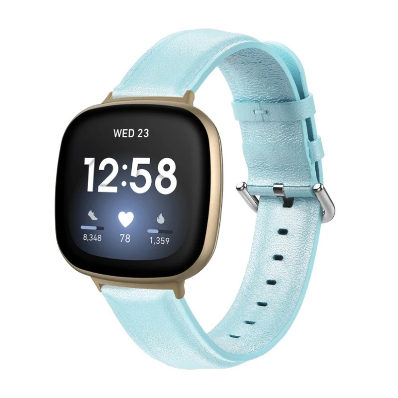 Mega zäh Fitbit Versa 3 / Fitbit Sense Echtes Leder armband