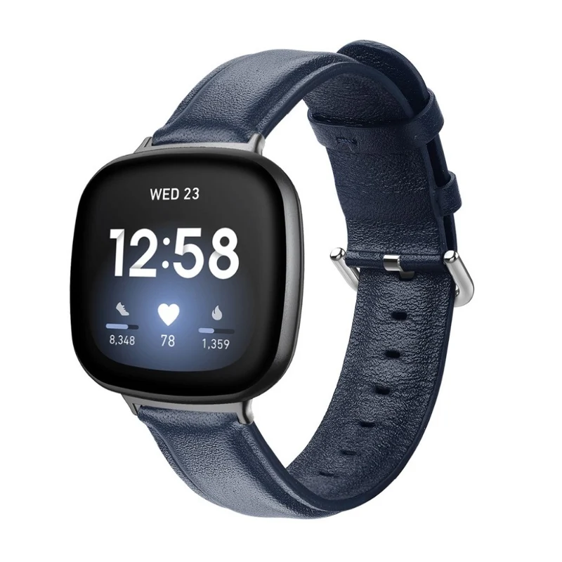 Mega zäh Fitbit Versa 3 / Fitbit Sense Echtes Leder armband