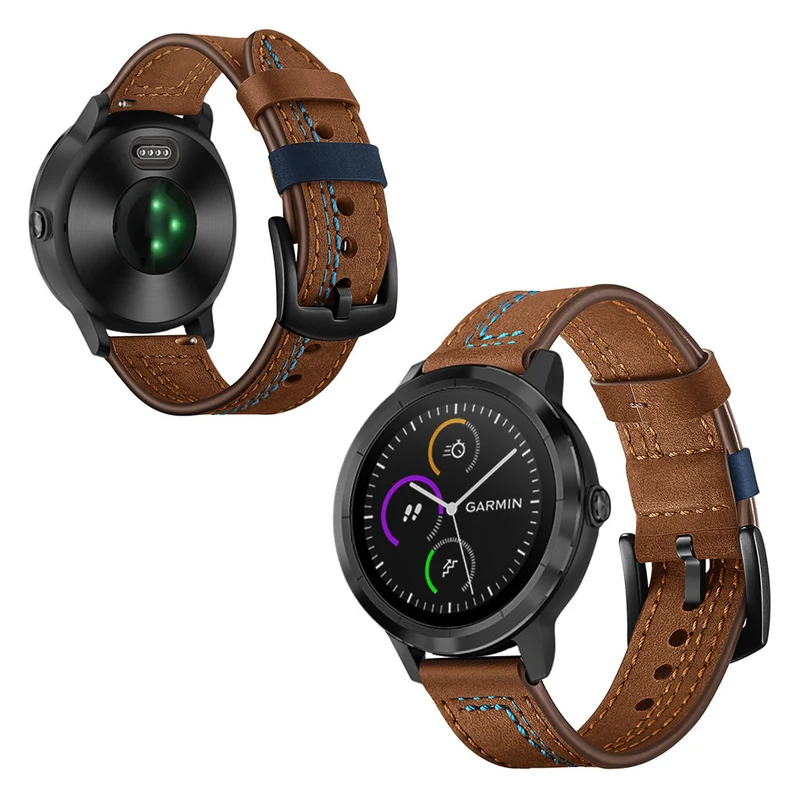 Garmin Vivoactive 3 / Garmin Vivomove HR Echtes Leder armband