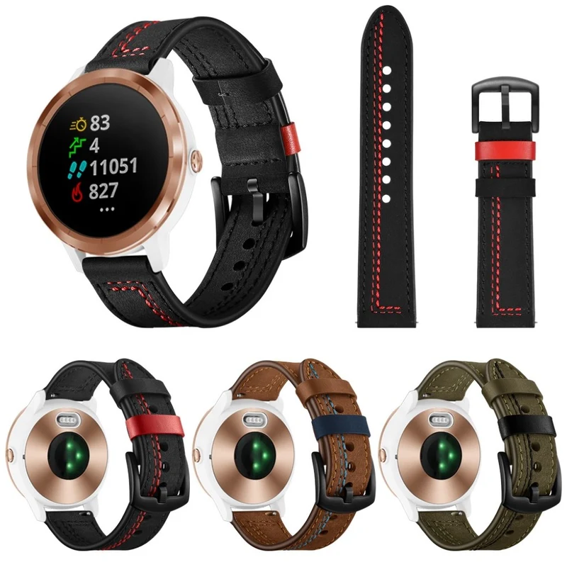 Garmin Vivoactive 3 / Garmin Vivomove HR Echtes Leder armband