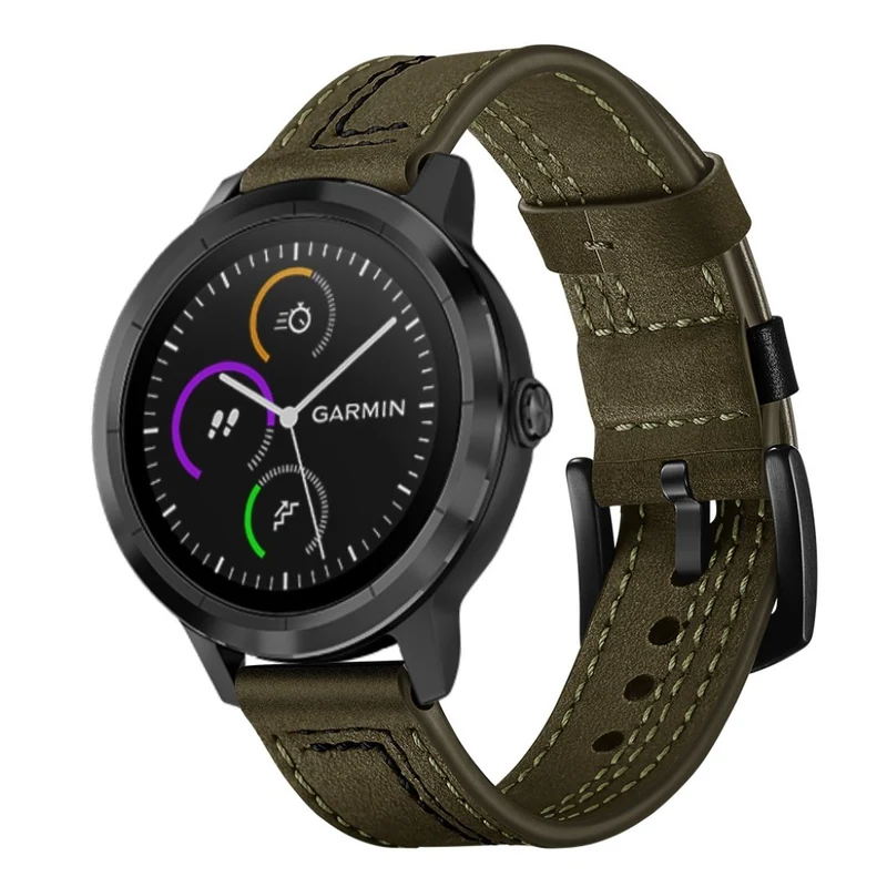 Garmin Vivoactive 3 / Garmin Vivomove HR Echtes Leder armband