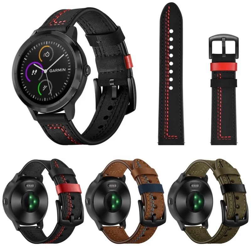 Garmin Vivoactive 3 / Garmin Vivomove HR Echtes Leder armband