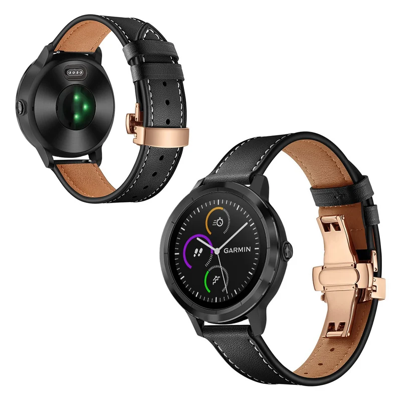 Garmin Vivoactive 3 / Garmin Vivomove HR Echtes Leder armband