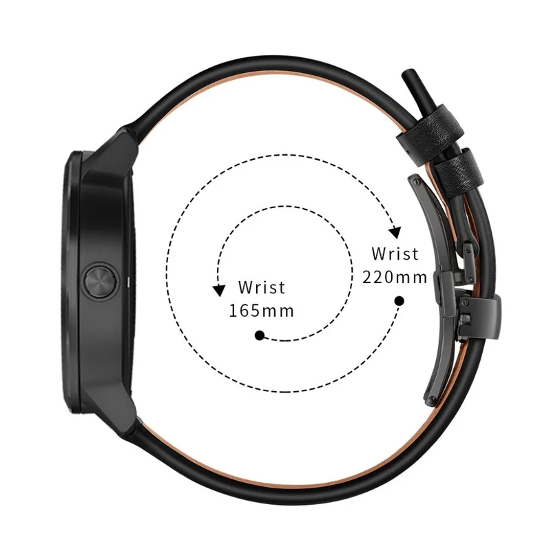 Garmin Vivoactive 3 / Garmin Vivomove HR Echtes Leder armband