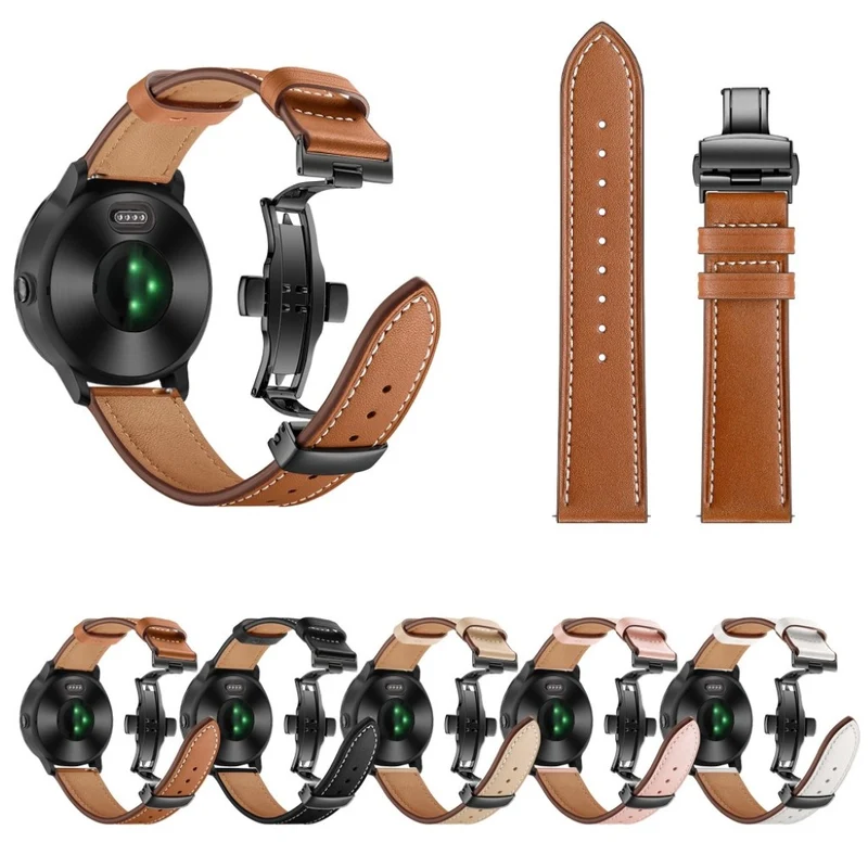 Garmin Vivoactive 3 / Garmin Vivomove HR Echtes Leder armband