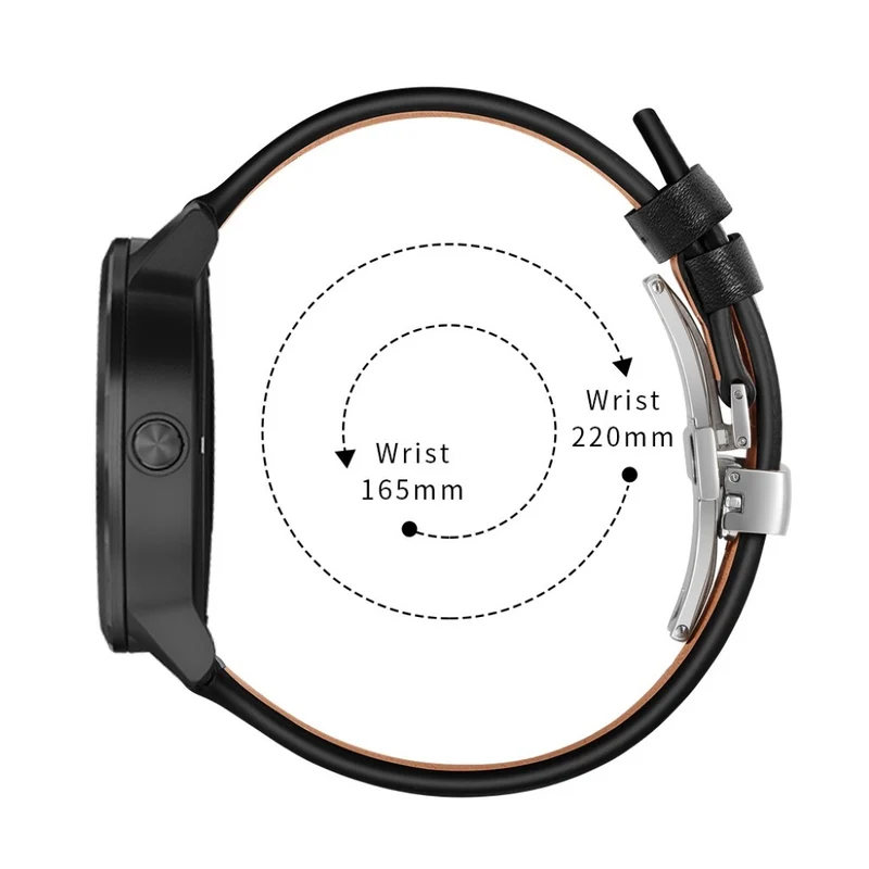 Garmin Vivoactive 3 / Garmin Vivomove HR Echtes Leder armband