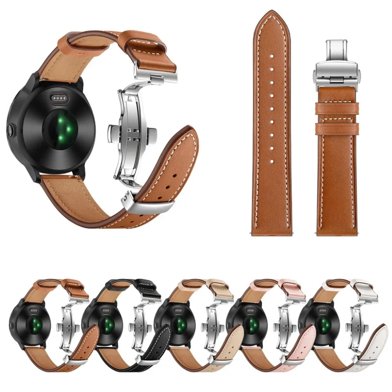 Garmin Vivoactive 3 / Garmin Vivomove HR Echtes Leder armband