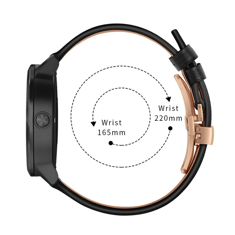 Garmin Vivoactive 3 / Garmin Vivomove HR Echtes Leder armband