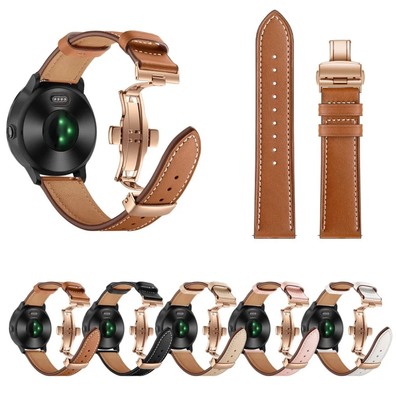 Garmin Vivoactive 3 / Garmin Vivomove HR Echtes Leder armband