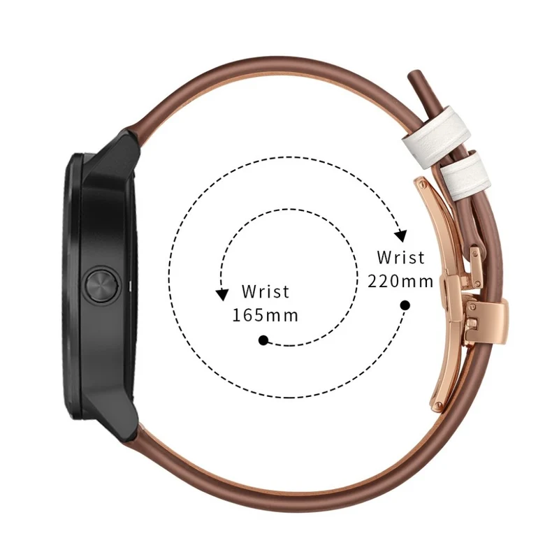 Garmin Vivoactive 3 / Garmin Vivomove HR Echtes Leder armband