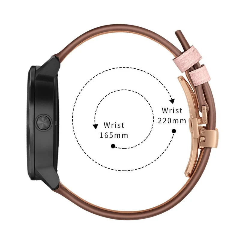 Garmin Vivoactive 3 / Garmin Vivomove HR Echtes Leder armband
