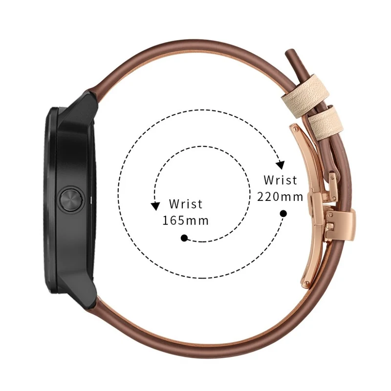 Garmin Vivoactive 3 / Garmin Vivomove HR Echtes Leder armband