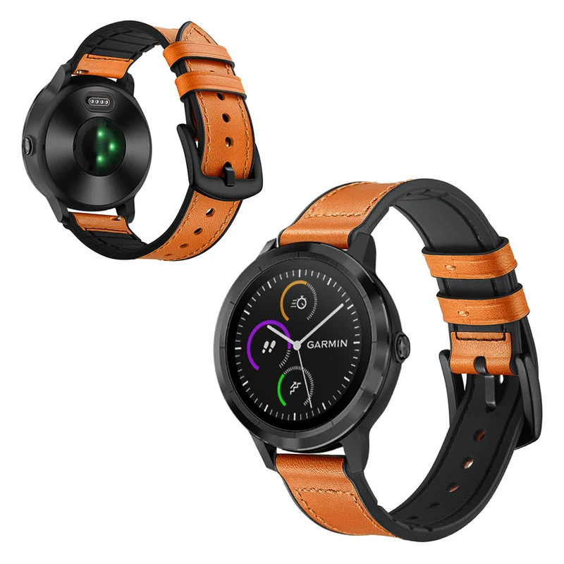 Garmin Vivoactive 3 / Garmin Vivomove HR Echtes Leder armband