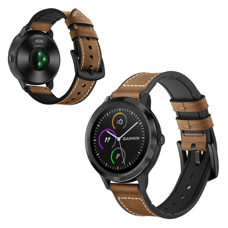 Garmin Vivoactive 3 / Garmin Vivomove HR Echtes Leder armband