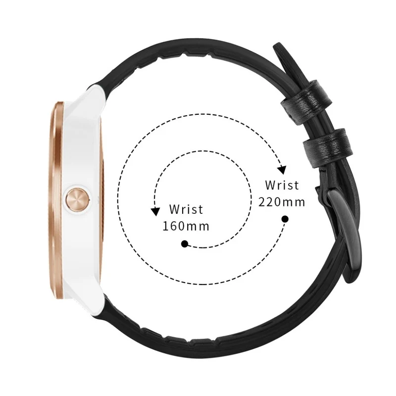 Garmin Vivoactive 3 / Garmin Vivomove HR Echtes Leder armband