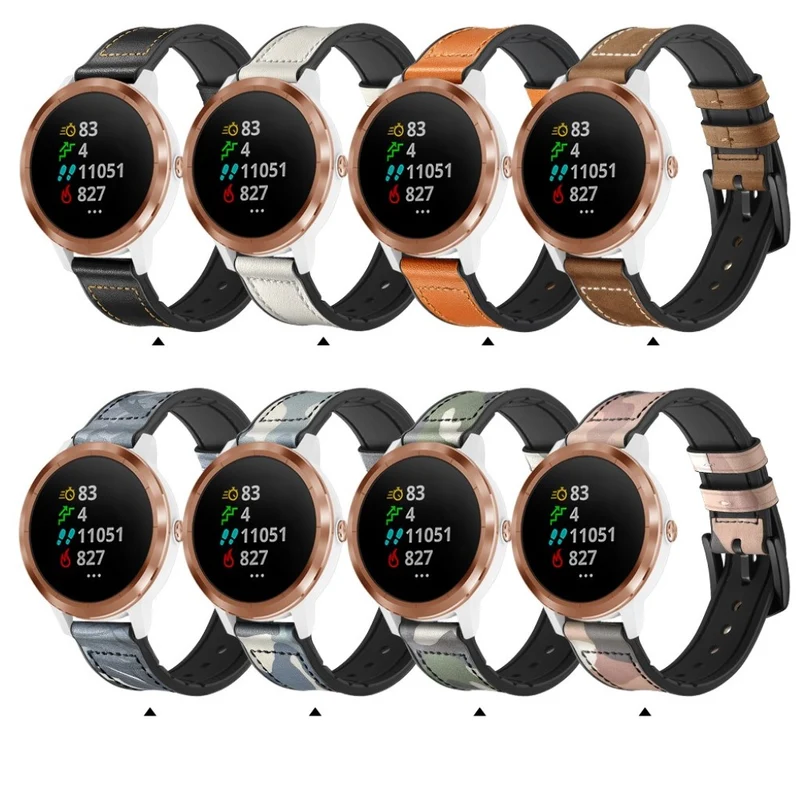 Garmin Vivoactive 3 / Garmin Vivomove HR Echtes Leder armband
