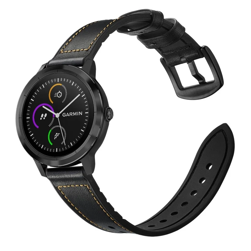 Garmin Vivoactive 3 / Garmin Vivomove HR Echtes Leder armband